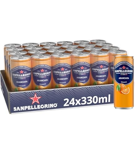 Crodo Lemon Soda With Fruit Flesh | 24 X 330ml Cans, 12% Real Lemon Juice | Natural Italian Lemon Flavor, No Preservatives
