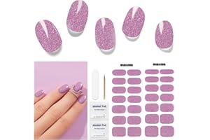 ‎DUKASOU Nagelfolie UV Härtend - 28 Stück Nagelsticker UV Gel Nagelfolien Selbstklebend Nail Sticker Nagellackstreifen Gel-Nagelaufkleber in Salonqualität Art Stickers DIY für Damen Mädchen