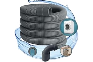 TronicXL Profi Ablaufschlauch Auslassschlauch zb für AEG Miele Siemens Bosch Neff 22mm gewinkelt – 19mm gerade 0,5 bar 60° C 1,5 m Spülmaschine Waschmaschine Geschirrspüler Schlauch Anschluss