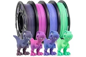 iSANMATE Mat PLA+ Filament Imprimante 3D 1.75mm, Gradient Macaron Arc-en-ciel, Mat PLA Plus Filament, Précision Dimensionnelle +/- 0.03mm, 250g x 4 Bobines