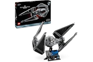 LEGO Star Wars TIE Interceptor, Modellino da Costruire di Starfighter Ultimate Collector Series con Espositore, Minifigure e Mattoncino del 25 Anniversario, Regalo per Adulti, Collezione UCS 75382