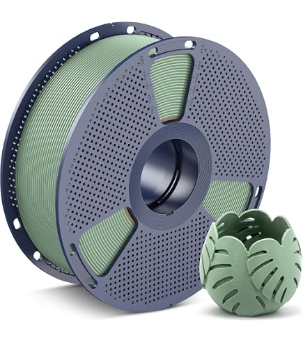 AzureFilm PLA Matte HS Refill Filament 1,75 mm – 1kg Nachfüllpackung – Hochgeschwindigkeitsfähig & robust – Kompatibel mit AzureFilm Master Spool & Bambu Reusable Spool (Armeegrün, 1kg) Gewerbe, Industrie & Wissenschaft
