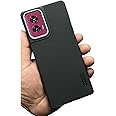 FabeKee Back Cover Case for Moto Edge 50 Fusion 5G Slim & Lightweight | Ultra-Premium Dotted Design | Camera Protection Bump | Fabric Texture Back Case Cover Moto Edge 50 Fusion 5G (PC & TPU, Black)