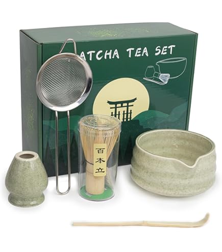 Matcha Set 8-teilig - Komplettes Set Mit Schale, Besen & Zubehör Für Matcha-Liebhaber
