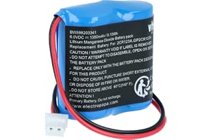 vhbw batteriersättning för Visonic GP2CR123A | EVE2CR17450-C, 103-302915, OSA363, 103-302891 för rörelsesdetektor (1350 mAh