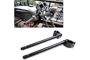 Fullibars kit semimanubri Ø 30mm per universale forcella Ø 30mm cafe racer semi manubri inclinazione 7°,tubo Ø 22.2mm,realizzato in CNC alluminio