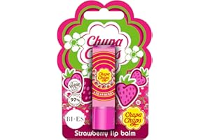 URODA Chupa Chups Strawberry Flavour Lip Balm, Natural and Vegan Lip Balm for Kids