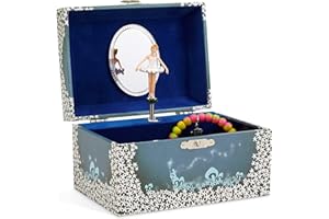 Jewelkeeper - Caja de Música para Joyas, con Hada Estrellada Azul y Blanca - Melodía del Lago de los Cisnes