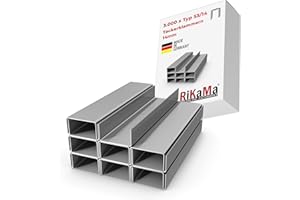 RIKAMA ONLINEVERSAND AUS EINER HAND RIKAMA® Lot de 3000 agrafes - Type 53 | Longueur : 14 mm Largeur : 11,3 mm | Galvanisées | Dimensions 14/11,3 | Agrafes | Agrafes