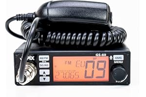 Jopix - Emisora Móvil CB-27 Multinorma, JOPIX GS60 | Potencia 4W | Escaneo de Canales | Silenciador Automático ASQ | Filtro de Ruido ANL NB Hi-Cut | para Camiones | en Color Negro