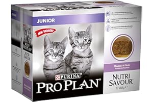 PURINA PRO PLAN Pro Plan Purina Nutrisavour Kitten Cibo Umido per Gatti con Tacchino, 85 g