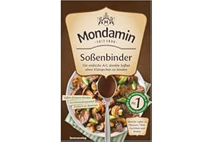 ‎MONDAMIN Mondamin Soßenbinder Dunkel ideal für eine dunkle Soße ohne Klümpchen fettarm und geschmacksneutral 250 g