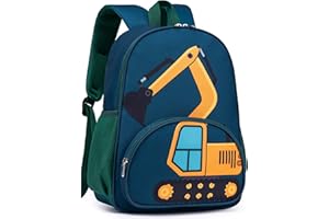 LOIDOU Kinderrucksack Jungen Kinder Rucksack Tagesrucksack Vorschulrucksack Kindergartentasche Schulrucksack für Schule Kita 38cm 3-8Y