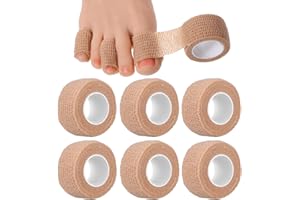 Wanmu 8 Stück Schneidbar Zehenschutz, Atmungsaktiv Fingerschutz Zehenkappen Pad, Schlauchbandage Toe Cushion für Corns, Callus Kissen, Bunion, Schwielen, Daumenvalgus, Blasen