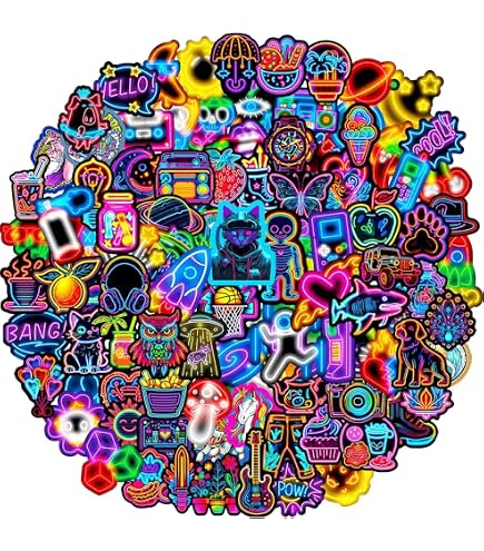 100 Adesivi Per Carte Da Gioco – Graffiti Creativi Per Album, Skateboard, Valigie E Bottiglie D'acqua – Multicolore