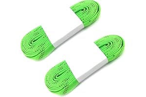 Alephnull Professional Ice Hockey Skate Laces Waxed 2 Pairs Inline Roller Blading Skating Waterproof Anti-Break Inline Roller Hockey Shoelaces for Ice Skating