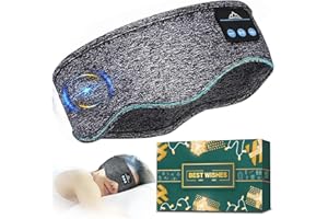 HANPURE Bandeau Ecouteurs pour Dormir Cadeau Homme: Casque Bandeau Anti Bruit pour Dormir Sport Musique Bandeau Bluetooth Sommeil, Gadget High Tech, Idee Cadeau Femme Cadeau Homme Original Idee Cadeau Noel