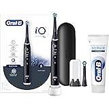 Oral-B Spazzolino Elettrico Ricaricabile iO6 Nero Con Custodia Da Viaggio, 1 Spazzolino + 1 Dentifricio Gengive & Smalto Repa