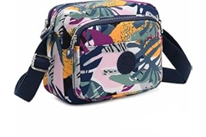 TESELOR Borse a Tracolla da Donna,Piccola Borsa a Spalla con Cinturino Regolabile,Crossbody Borse a Tracolla con 3 Scomparti Capienti per Viaggi Shopping Gite di Lavoro Passeggiate.