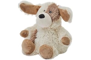 Warmies Peluche Cucciolo Junior Microonde, Orsacchiotto ponderato Leggermente Profumato con Lavanda Francese Essiccata per Ansia e Sollievo dallo Stress, Sacchetto di Grano Microonde