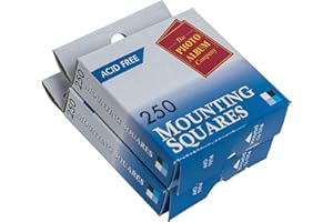THE PHOTO ALBUM COMPANY LIMITED The Photo Album Company | Photograph Mounting Square Dispenser Box, 2 Pack, White Wood, 250 Squares Each | Photo Storage, Scrapbooking, Organiser