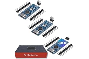 ‎AZDELIVERY AZDelivery AZ-Nano V3 Board mit USB-C-Anschluss, kompatibel mit Arduino Pro Micro und Arduino Nano V3, inklusive E-Book