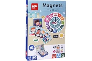 APLI Kids- Magnet impara Le Ore, Multicolore, 18573