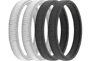 SULIJKHJUI 4 st. ärmhållare, elastiskt metallarmband, för damer & herrar