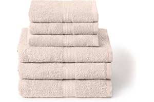 Caleffi Set Asciugamani Bagno con Ospite 6 Pz – Composto da 3x Asciugamano Viso 55x100 cm + 3x Asciugamano Bidet 40x60 cm – Cotone 100% Morbido e Ultra Assorbente – Doccia, Viso e Ospitalità Set Bagno