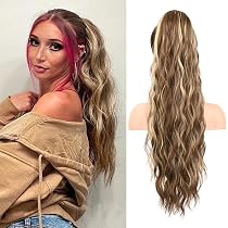 Pferdeschwanz-Extensions Mit Clip – 66 Cm Lockig, Synthetisch – Natürlicher Look Für Voluminöse Frisuren
