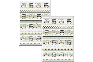 Kracht Geschirrtuch 2er-Pack Halbleinen Eulen Größe 50x70 cm