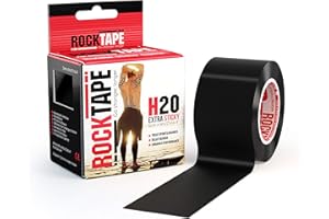 RockTape H2O Unisexe Non coupé - Bande kinésiologique élastique thérapeutique et Sportive - Bande Physio imperméable pour épaules, Chevilles, Coudes, Poignets