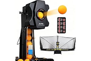 Bordtennisrobot Automatisk pingisrobotmaskin med 9 olika pingisbollsmaskiner, bordtenniskastare för ditt pingisbord