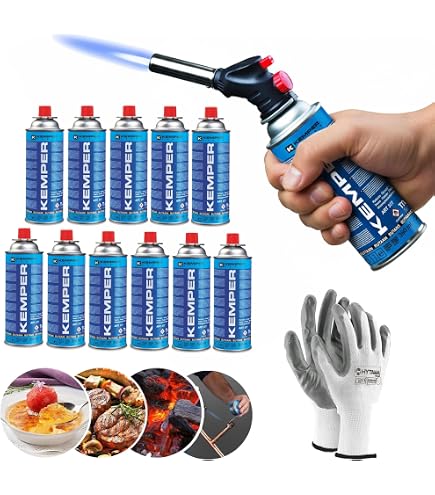 Keper - Cannello A Gas + Ricarica Di Butano Propano Da 227 G - 3