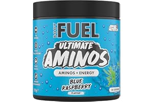 Applied Nutrition BodyFuel Amino's - Amino Acids Supplement, EAA Essential Amino Acids Powder, Muscle Fuel & Recovery (270g - 30 Servings) (Blue Raspberry)