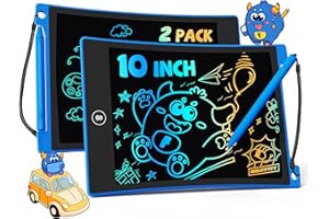 TEKFUN 2Pack 10 Pollici Tavoletta Grafica Bambini, Tavoletta da Scrittura LCD, Lavagna per Bambini Giocattolo 3 4 5 6 7 anni Bambini Regali di Compleanno e Natale per Ragazzi e Ragazze (2*Blu)