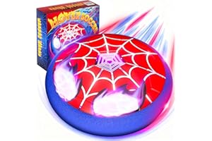 MIRTHIGIG Ballon de Foot avec Yeux & Toile Lumineux, Air Power Football Enfant Spider Jouet Garcon 3 4 5 6 7 8 9 10 Ans Cadeau Enfant 3-12 Ans Garçon Intérieur Extérieur Jeux Foot Anniversaire Noël de Cadeaux