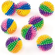 Baker Ross Palline A Riccio Arcobaleno - Confezione Da 12, Giocattoli Morbidi Per Feste E Regali Bambini - Foto 8