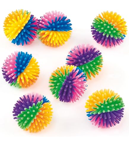 Baker Ross Palline A Riccio Arcobaleno - Confezione Da 12, Giocattoli Morbidi Per Feste E Regali Bambini - Foto 9