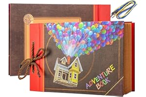 AIOR Adventure Book Album Fotografico 40 Pagine, DIY Scrapbooking Album Foto Retro Guestbook Anniversario Matrimonio Regalo Compleanno