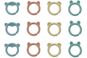 Ingenuity Sheppy's Squad Toy Links for Newborn and Up, 12 Links, Plant-Based and BPA-Free Materials, Multi-Texture