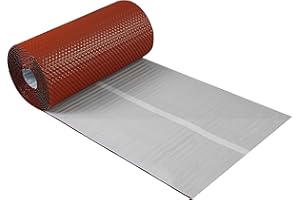 PAROTEC Camino porta Band 3d strutturato in alluminio 300 mm x 5 m, 7 colori, montaggio a parete Band tetto camino da parete Camino