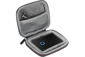 Tweozhui custodia hard disk esterno, Adatto per Samsung T7 Shield Cover SSD Esterno, Copertura protettiva antiurto e impermeabile, custodia per disco rigido portatile con fascetta per cavi, nero