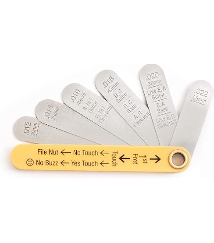 MusicNomad Electric Guitar Diamond Coated Nut File Set - Light - copertina