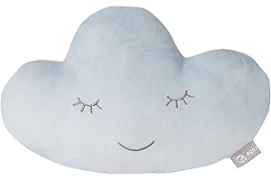 roba Almohada Decorativa en Forma de Nube de la Marca - Cojín Suave para Habitaciones de Bebé y Niños - para Niñas y Niños - Celeste Claro