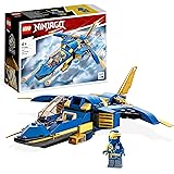 LEGO NINJAGO Jet-Fulmine di Jay - EVOLUTION, Set Aereo Giocattolo Potenziabile, Aeroplano da Costruire, Idea Regalo di Comple