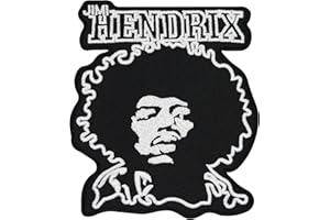 ‎PATCH Jimi Hendrix Face Gesicht Gitarre Biker Rocker Heavy Metal Aufnäher Patch Aufbügler