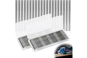 GREACESRIO 20 Piezas Cuchillas Cepillo Electrico, 82mm Cuchillo Reversible, Professional Cuchilla Para Maquinaria De Carpintería, Para Cortar Duras Blandas Tablero De Madera (82 x 5,5 x 1,2 mm)