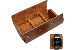 IBASENICE Uhrenrolle Vintage Uhrengehäuse für Männer Und Frauen uhrenrolle leder 3 uhren Aufbewahrungsorganisator