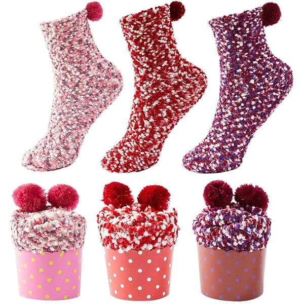 Hisonwel Calzini fuzzy per le donne Calzini per dormire a casa in peluche in microfibra morbida calda invernale